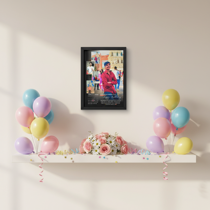 Personalized Birthday Photo Frame | Custom Name & Date | A4 Size