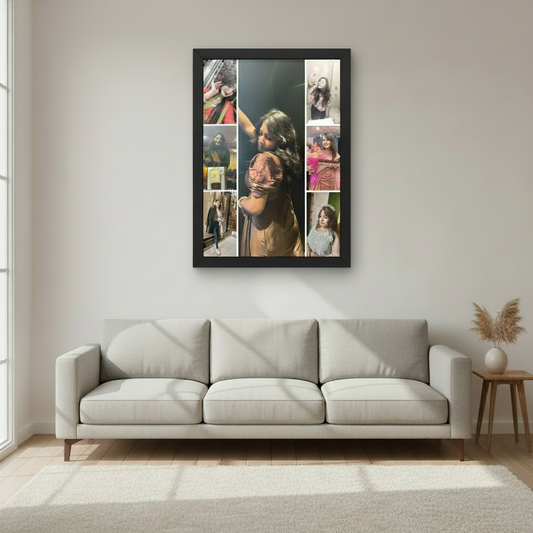 Personalized 7 Photos Photo Frame | Custom Name & Message | Premium Quality