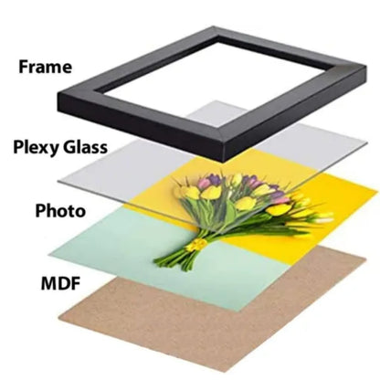 Anniversary Photo Frame | Personalized | A4 Size | Wall & Table