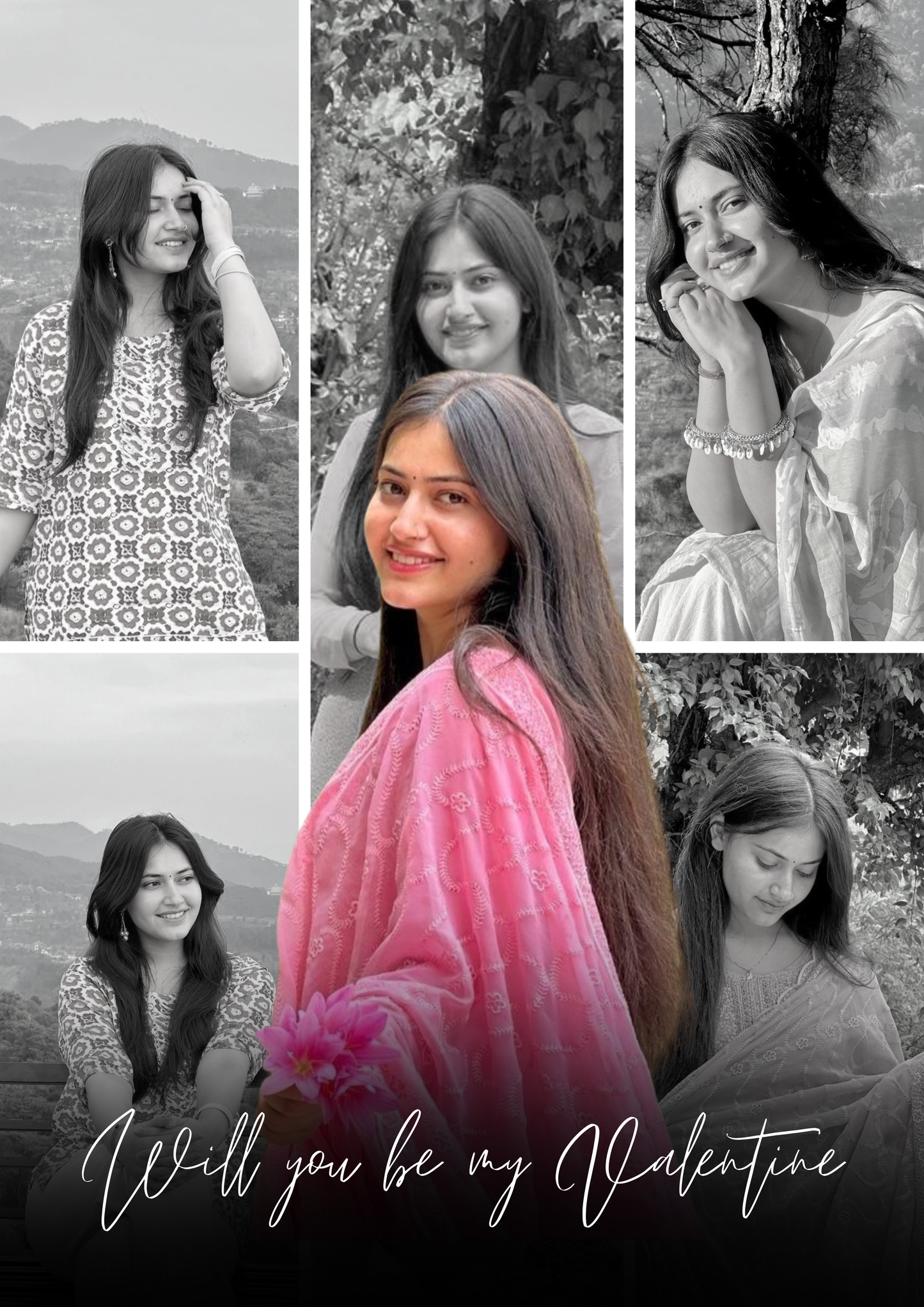 Personalized Valentine Photo Frame – Romantic Love Gift | A4 Size | Custom Couple Frame